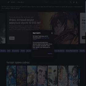 Скриншот главной страницы сайта newmanga.org