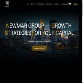 Скриншот главной страницы сайта newmargroup.com