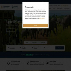 Скриншот главной страницы сайта newmarketholidays.co.uk
