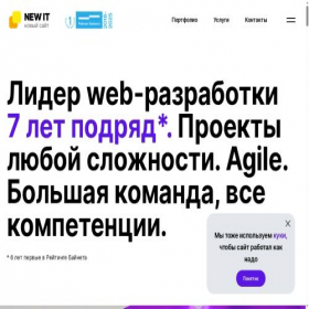 Скриншот главной страницы сайта newsite.by