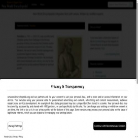 Скриншот главной страницы сайта newworldencyclopedia.org