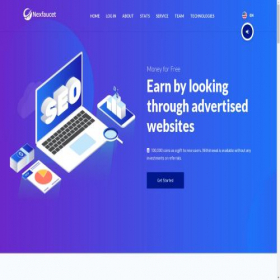 Скриншот главной страницы сайта nexfaucet.com