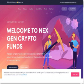 Скриншот главной страницы сайта nexgencryptofunds.com