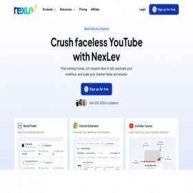 Скриншот главной страницы сайта nexlev.io