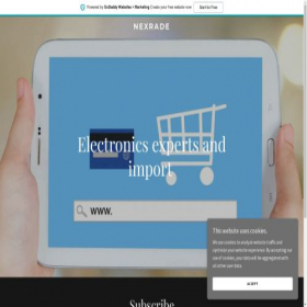 Скриншот главной страницы сайта nexrade.com
