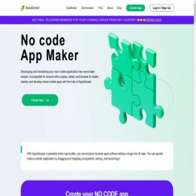 Скриншот главной страницы сайта next.appsgeyser.com