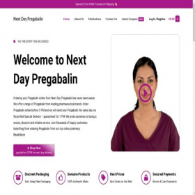 Скриншот главной страницы сайта nextdaypregabalin.com