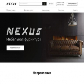 Скриншот главной страницы сайта nexus58.ru