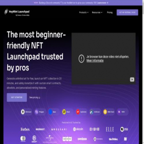 Скриншот главной страницы сайта nft-launchpad.heymint.xyz