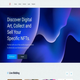 Скриншот главной страницы сайта nft.primeartstore.com