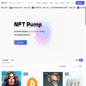 Скриншот главной страницы сайта nftpump.meme