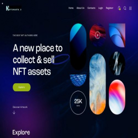 Скриншот главной страницы сайта nftsmatbox.io