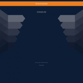Скриншот главной страницы сайта nicehash.site