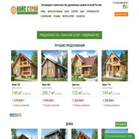 Скриншот главной страницы сайта nicestroy.ru