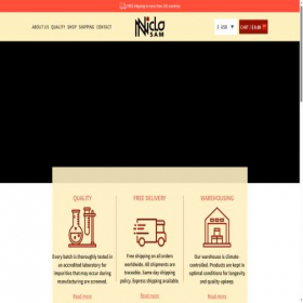Скриншот главной страницы сайта niclosam.com