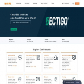 Скриншот главной страницы сайта nicsrs.com