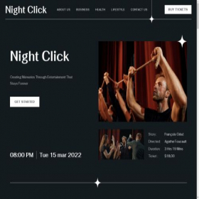 Скриншот главной страницы сайта nightclick.net