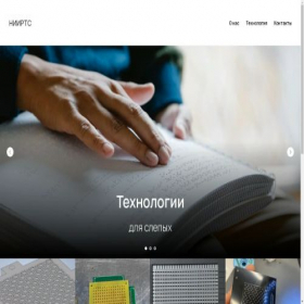 Скриншот главной страницы сайта niirts.ru