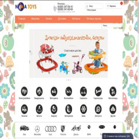 Скриншот главной страницы сайта nikatoys.ru