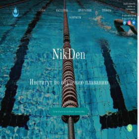 Скриншот главной страницы сайта nikdenswim.ru