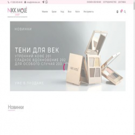 Скриншот главной страницы сайта nikkmoleshop.ru