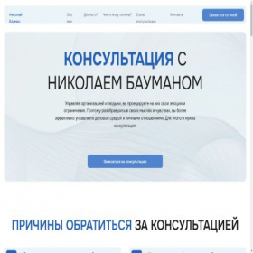 Скриншот главной страницы сайта nikobauman.com