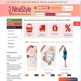 Скриншот главной страницы сайта ninastyle.ru