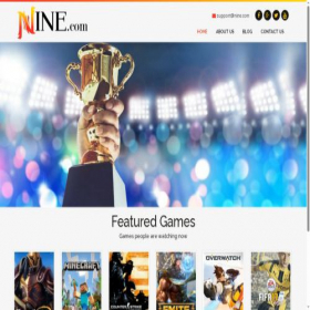 Скриншот главной страницы сайта nine.com