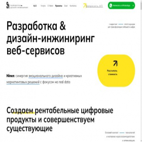 Скриншот главной страницы сайта ninen.kz
