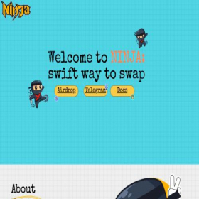 Скриншот главной страницы сайта ninjadex.network