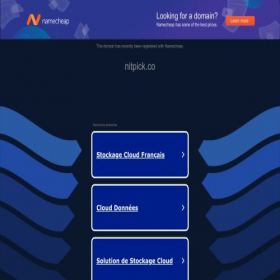 Скриншот главной страницы сайта nitpick.co