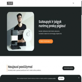Скриншот главной страницы сайта niuxtech.lt
