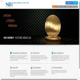 Скриншот главной страницы сайта nixmoney.com