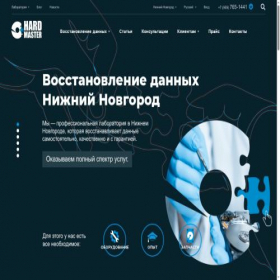 Скриншот главной страницы сайта nizhny-novgorod.hardmaster.info