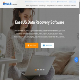 Скриншот главной страницы сайта nl.easeus.com