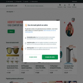 Скриншот главной страницы сайта nl.grandado.com