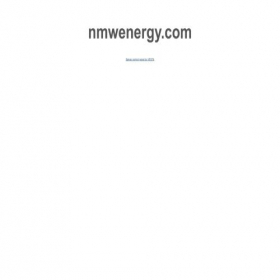 Скриншот главной страницы сайта nmwenergy.com