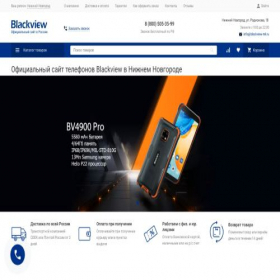 Скриншот главной страницы сайта nn.blackview-tel.ru