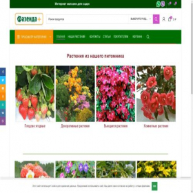 Скриншот главной страницы сайта nn.fazenda-plus.com