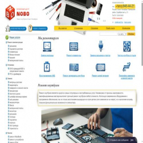 Скриншот главной страницы сайта nobo78.ru