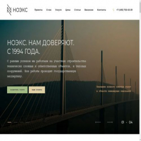 Скриншот главной страницы сайта noeks.ru
