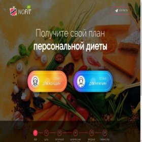 Скриншот главной страницы сайта nofit.ru
