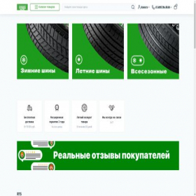 Скриншот главной страницы сайта nokian-tire.ru