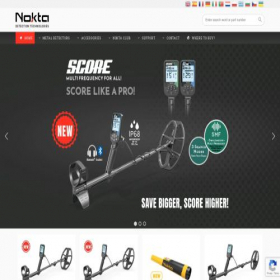 Скриншот главной страницы сайта noktadetectors.com