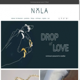 Скриншот главной страницы сайта nolastore.ru