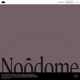 Скриншот главной страницы сайта noodome.club