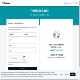 Скриншот главной страницы сайта nordcard.net