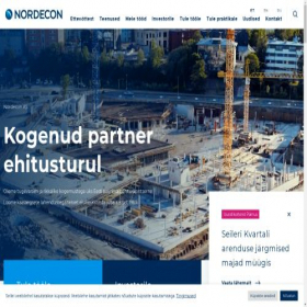 Скриншот главной страницы сайта nordecon.com