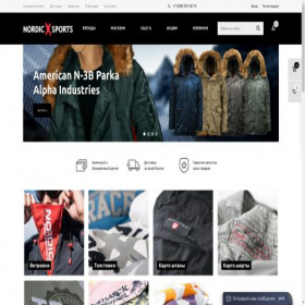 Скриншот главной страницы сайта nordic-sports.ru
