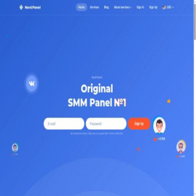 Скриншот главной страницы сайта nordpanel.net